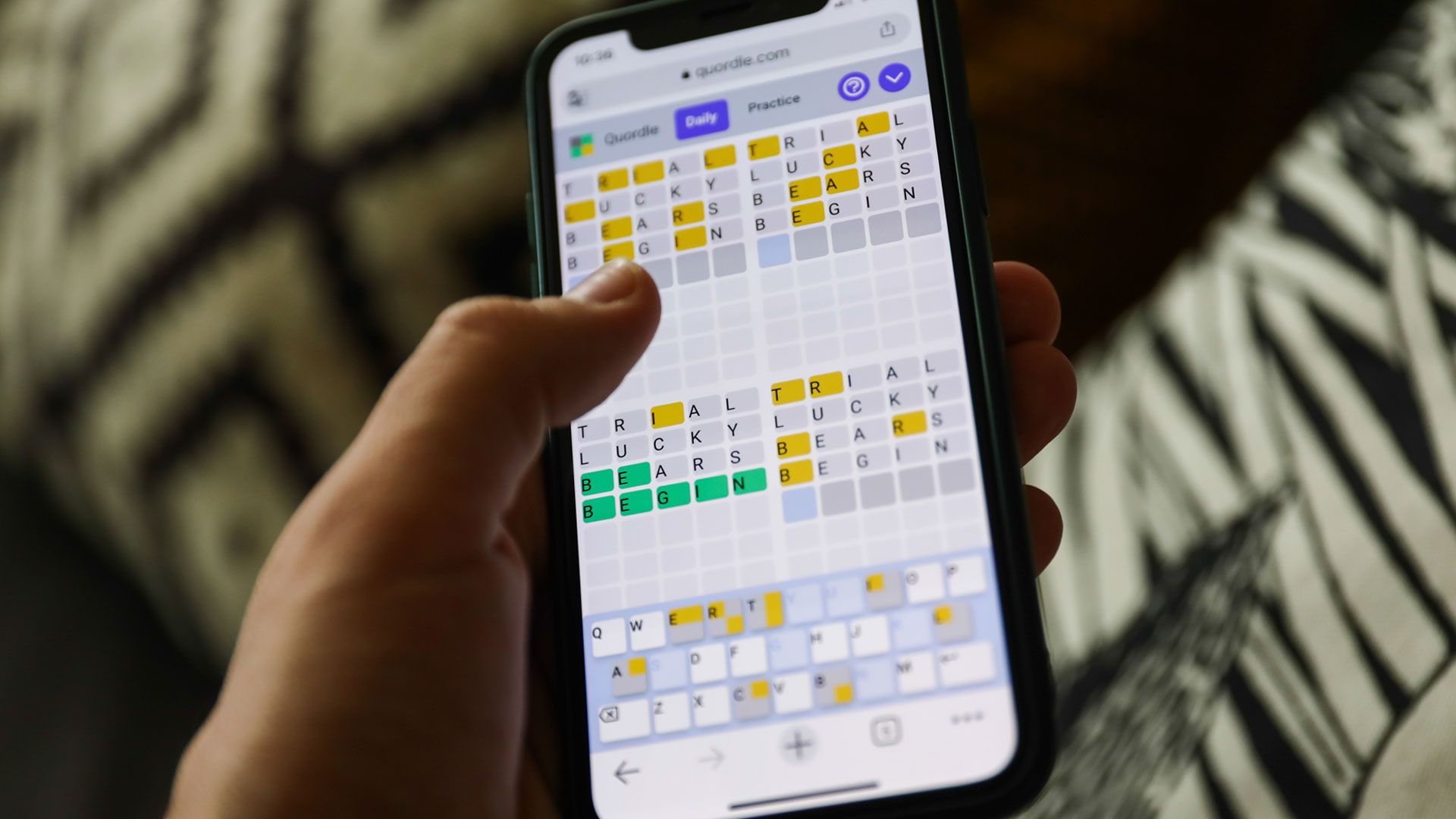 Quordle hints and answers for Friday, October 24 (game #1369)